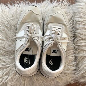 New Balance White Athletic Shoes